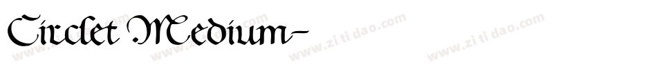 Circlet Medium字体转换